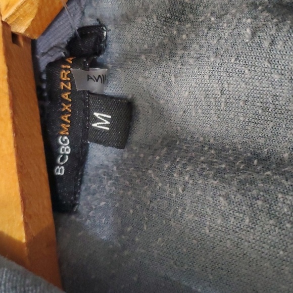 BCBG Maxazria jacket women's size medium grey zippered hooded hoodie vel… - Picture 12 of 13